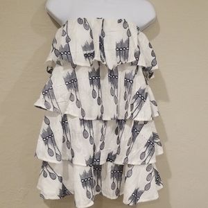 Layered tube top dress